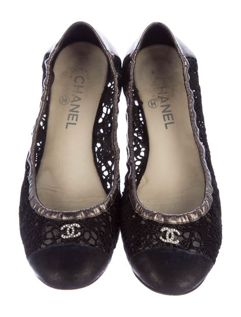 chanel pearl embellished flats|chanel ballet flats sale.